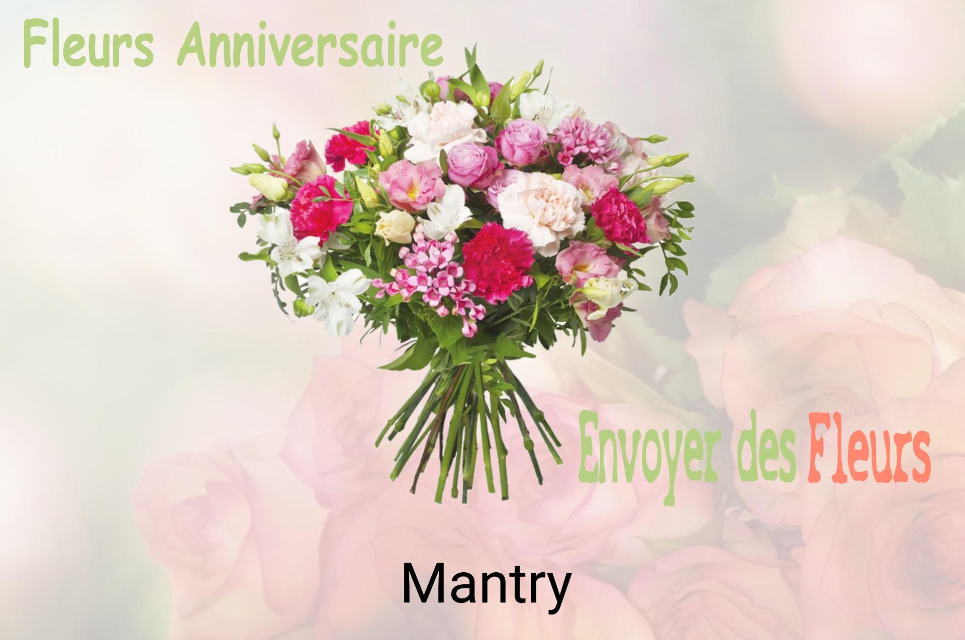 Bouquet de fleurs d’anniversaire livré à Mantry